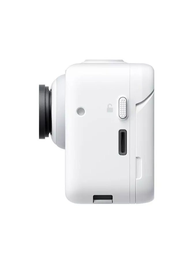 Action Camera, F2.2 aperture, 11.24 focal length, 64GB storage, ISO range 100-3200, 6-axis gyroscope, 80Mbps bit rate, H.264 video codec, Bluetooth 5.0 connectivity, white | I04CINSABKA