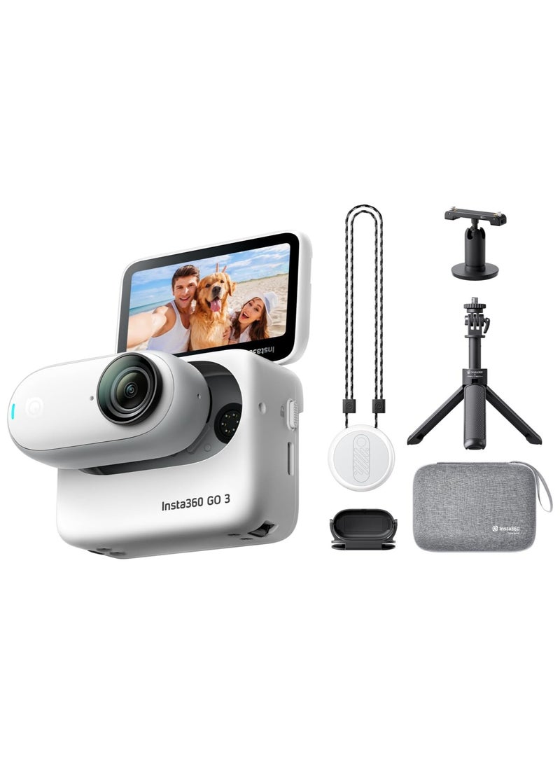 Action Camera, F2.2 aperture, 11.24 focal length, 64GB storage, ISO range 100-3200, 6-axis gyroscope, 80Mbps bit rate, H.264 video codec, Bluetooth 5.0 connectivity, white | I04CINSABKA