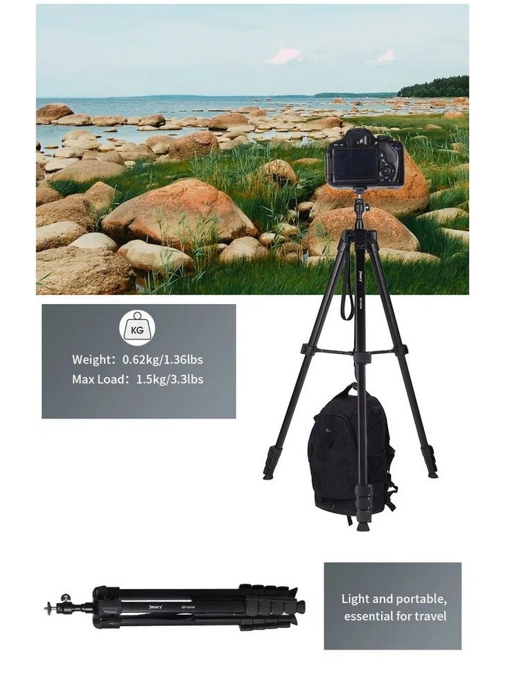 Jmary KP-2208 Multi-Functional Aluminum Tripod for Cameras & Mobile Phone - Black