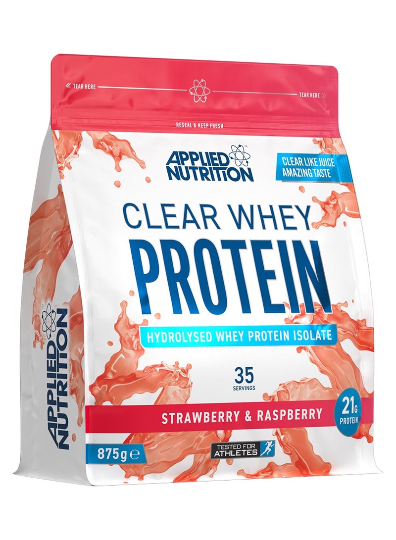 Clear Whey Protein 875G Strawberry And Raspberry Flavor 35 Serving