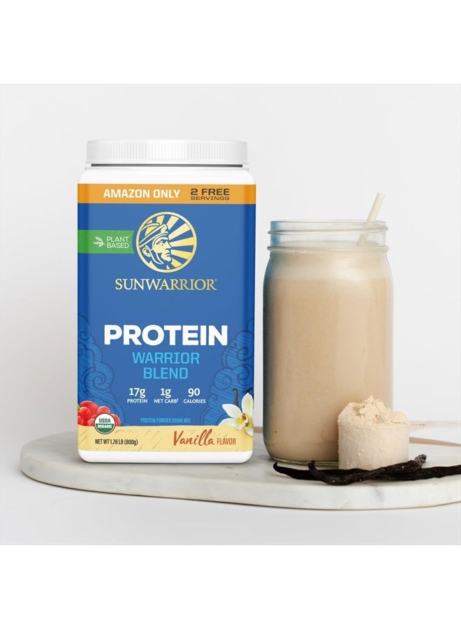 Vegan Protein Powder Plantbased Protein Powder Usda Organic Vanilla 32 Servings 17G Protein