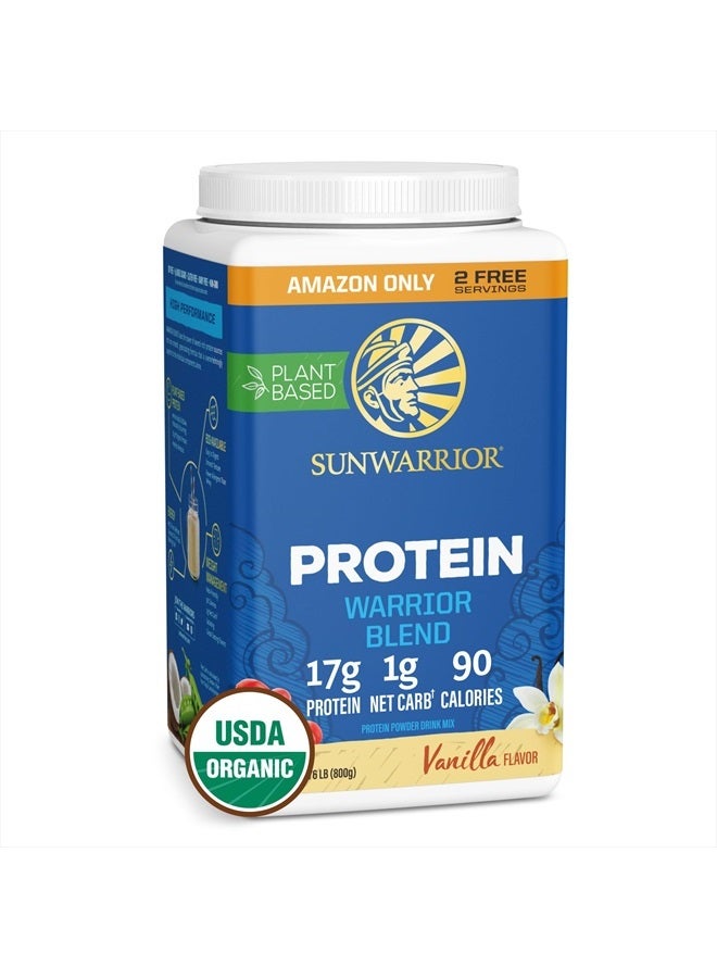 Vegan Protein Powder Plantbased Protein Powder Usda Organic Vanilla 32 Servings 17G Protein