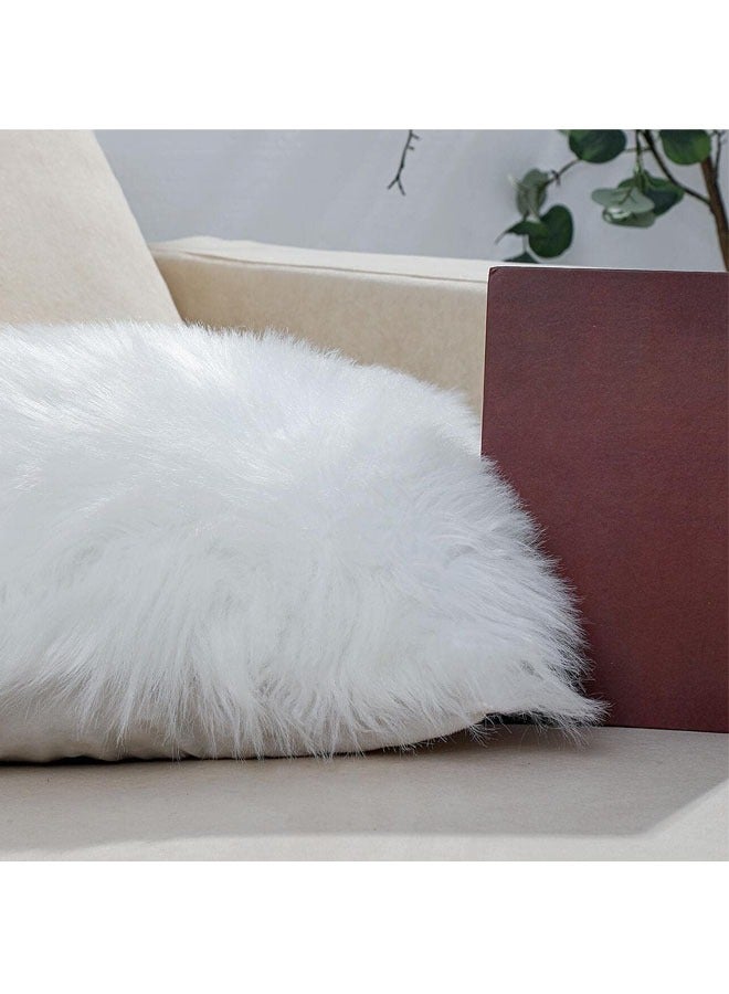 Cozy soft Faux Fur Throw Pillow For Sofa, Bed and Home Décor