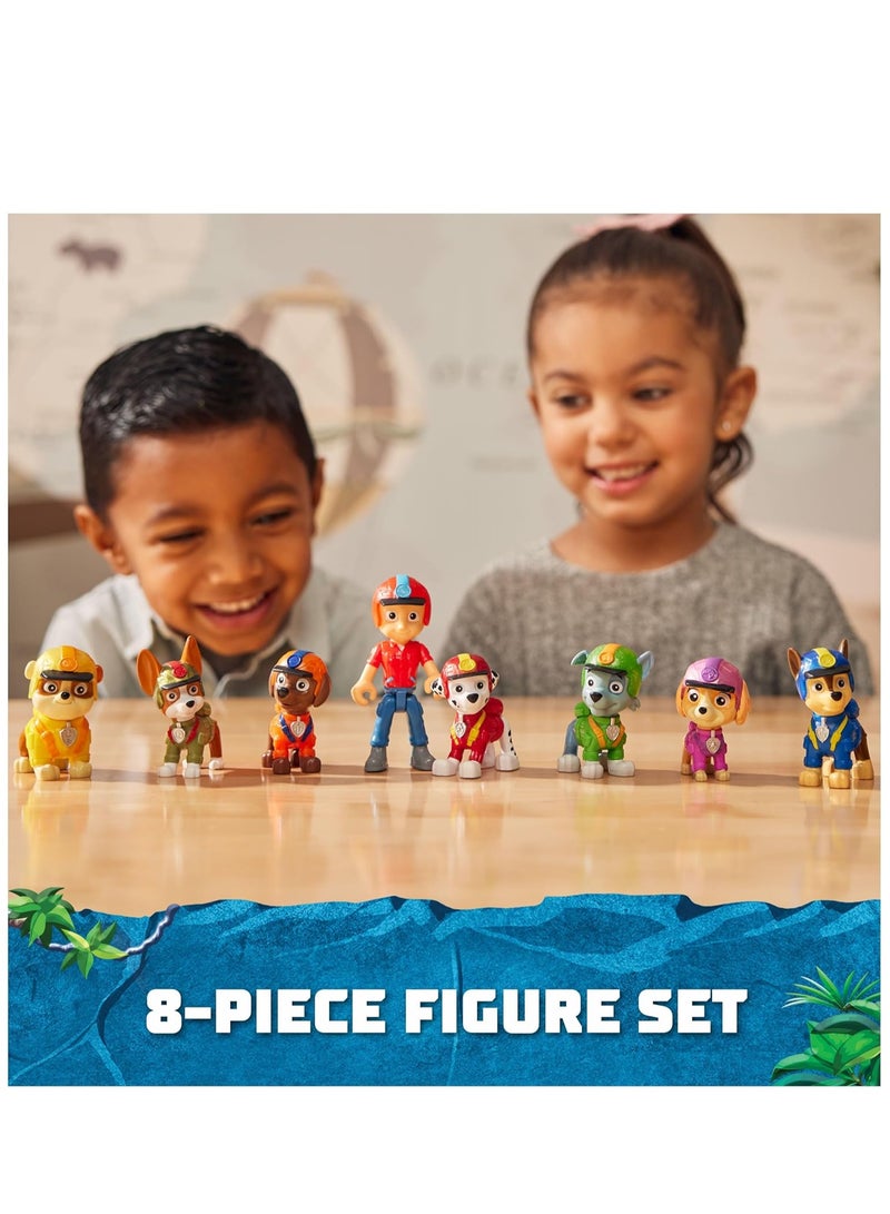 Paw Patrol Jungle Pups Action Figures Gift Pack - 8 Figures