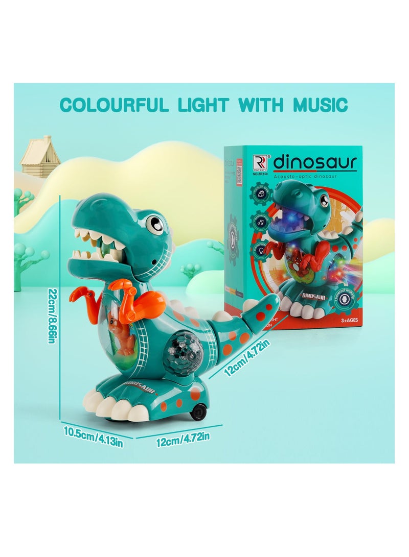 Baby Crawling Dinosaur Toys  Baby Musical Toy Musical Light Interactive Walking Sensory Toys Automatically Avoid Obstacles Birthday Present Dino Gifts for Kids Toddler