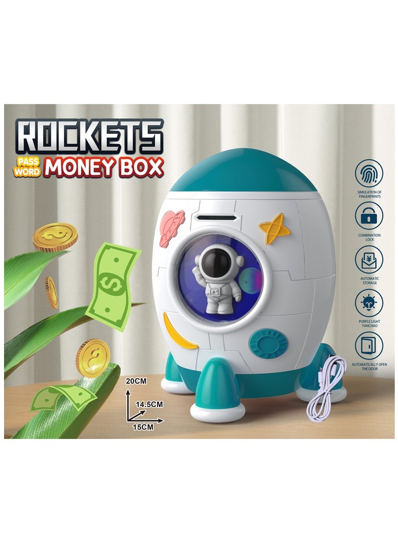 8-Function Rockets Password Money Box