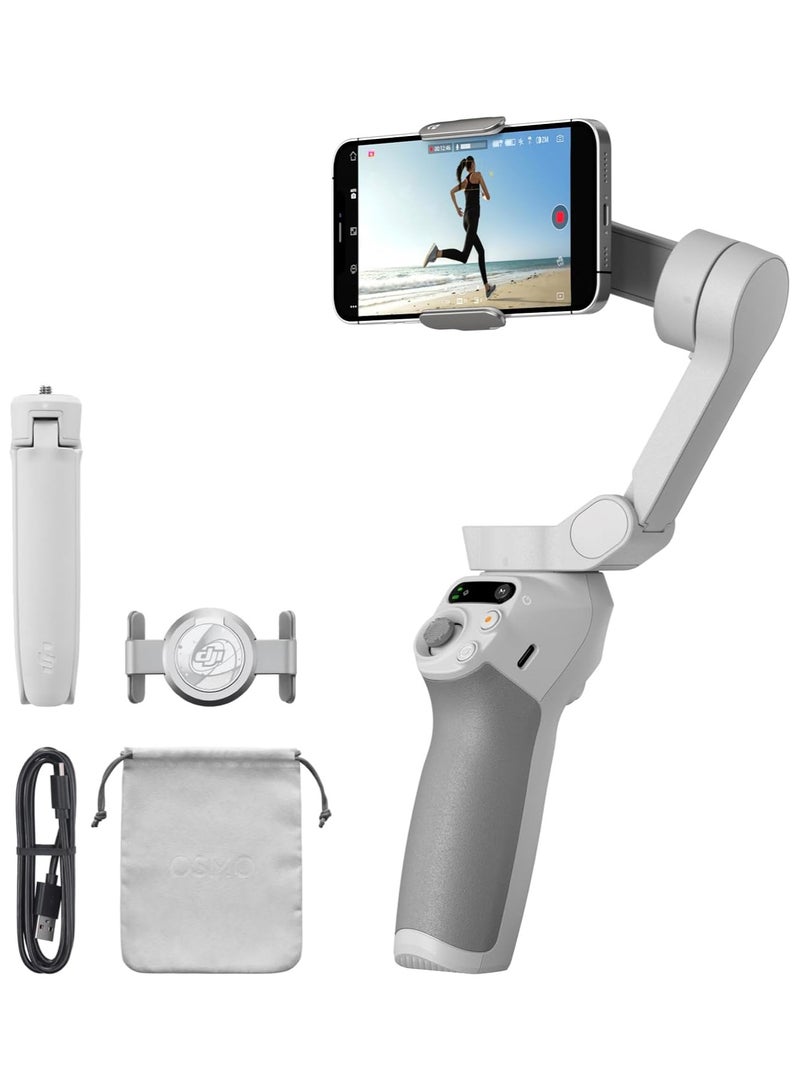 Gimbal for Mobile , 3-Axis Stabilization, Handy Foldable Gimbal Android and iPhone with ShotGuides, Gimbal for Smartphones with ActiveTrack 5.0, Video Recording Stabilizer