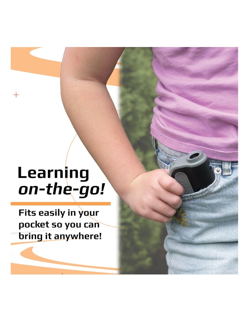 Carson MicroBrite Plus 60x-120x Accurate LED Lighted Pocket Microscope, Portable Educational STEM Toy, Mini Handheld Microscope for Student Science Lab (MM-300)