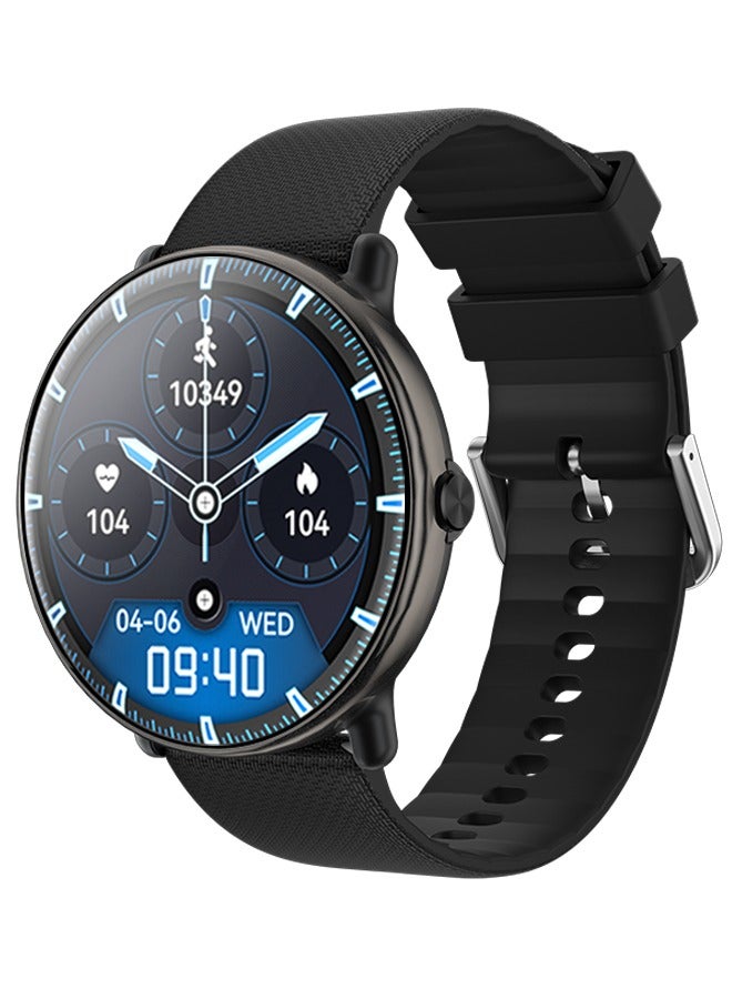 Korean Brand Smart Watch Y6，Business Smartwatch, Waterproof Fitness Watch, Bluetooth Calling, Compatible with Android and iOS, Smart Watch for men, AMOLED Display, Heart Rate Monitoring, Black