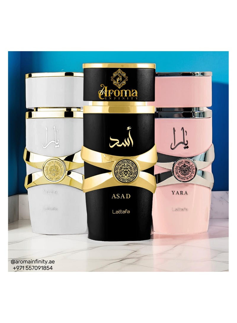 Yara Pink+Yara Moi+Asad EDU Perfume Best Combo Offer