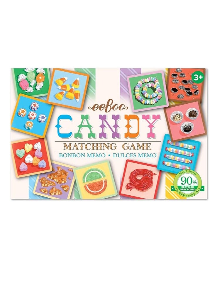 eeBoo: Candy Memory and Matching Little Game, Sharpens Recognition, Concentration and Memory Skills, for Ages 3 and Up, Provides Interaction Between Child and Parent