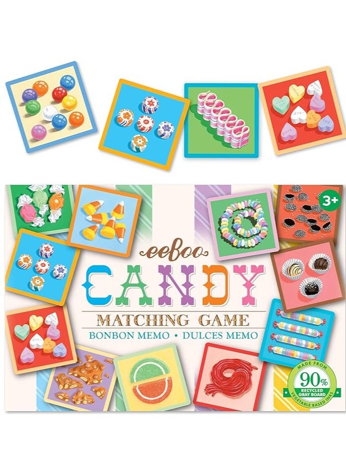 eeBoo: Candy Memory and Matching Little Game, Sharpens Recognition, Concentration and Memory Skills, for Ages 3 and Up, Provides Interaction Between Child and Parent