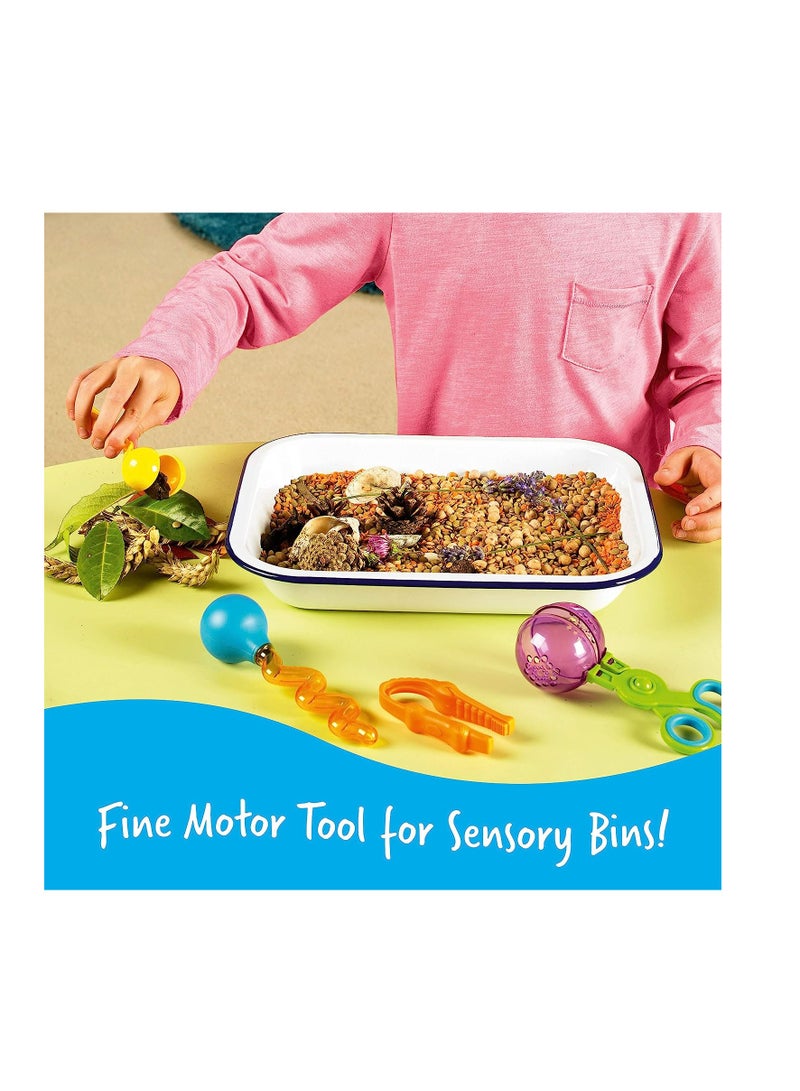 Learning Resources Helping Hands Fine Motor Tool Set, 4-Piece Montessori Sensory Play Tools For Toddlers