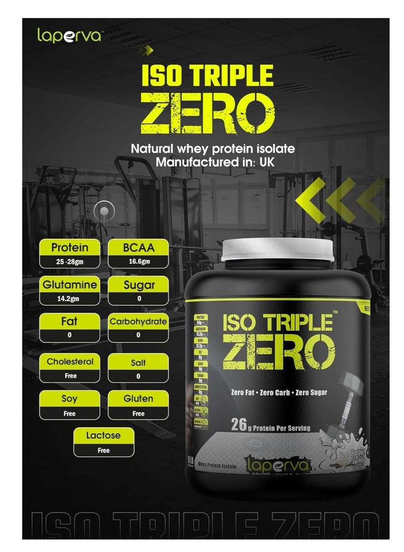 Laperva - Iso Triple Zero Whey Protein Isolate Next Generation, Belgian Toffee, 4 LB