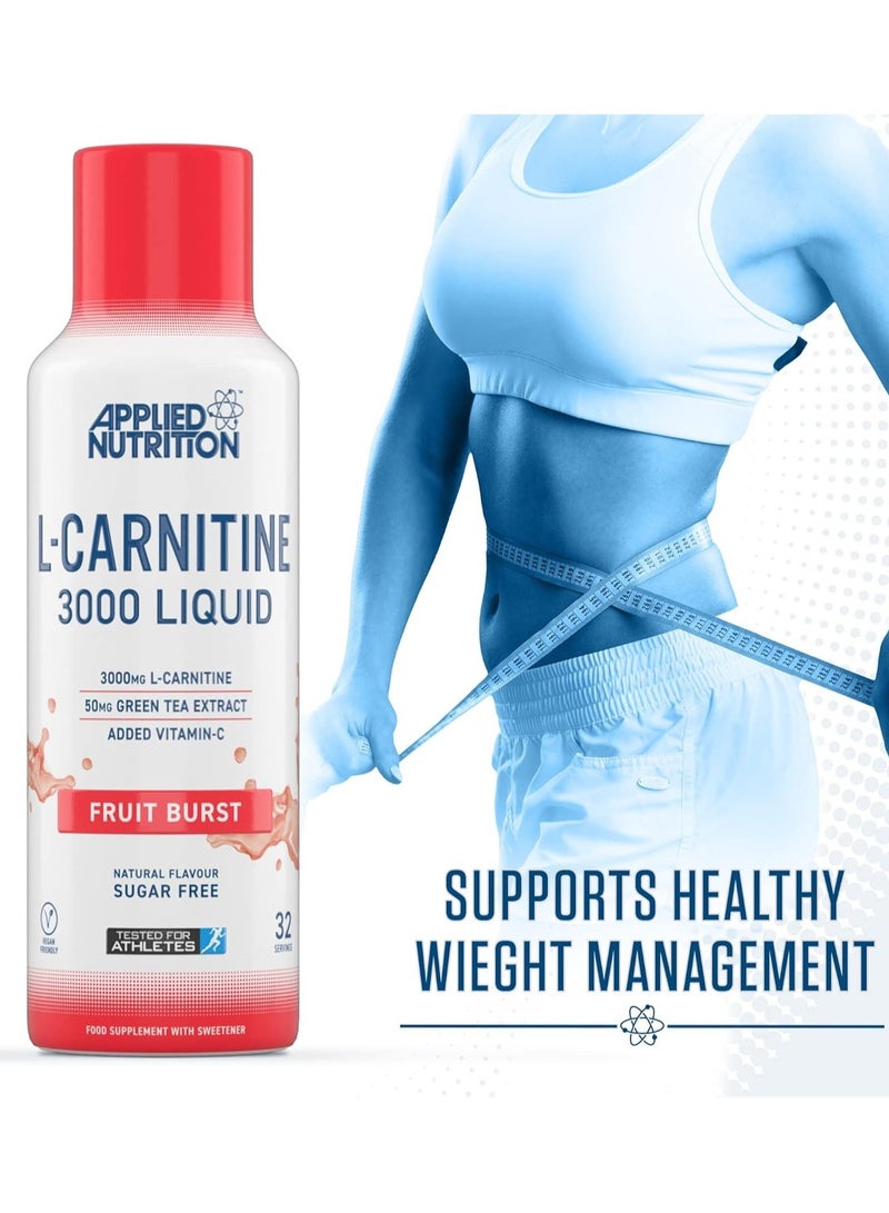 L-Carnitine 3000 Liquid Fruit Burst Flavor 480Ml 32 Serving