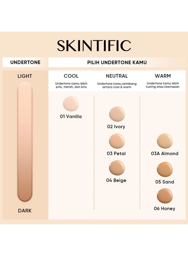 Skintific shade 04 beige refill cover all perfect cushion