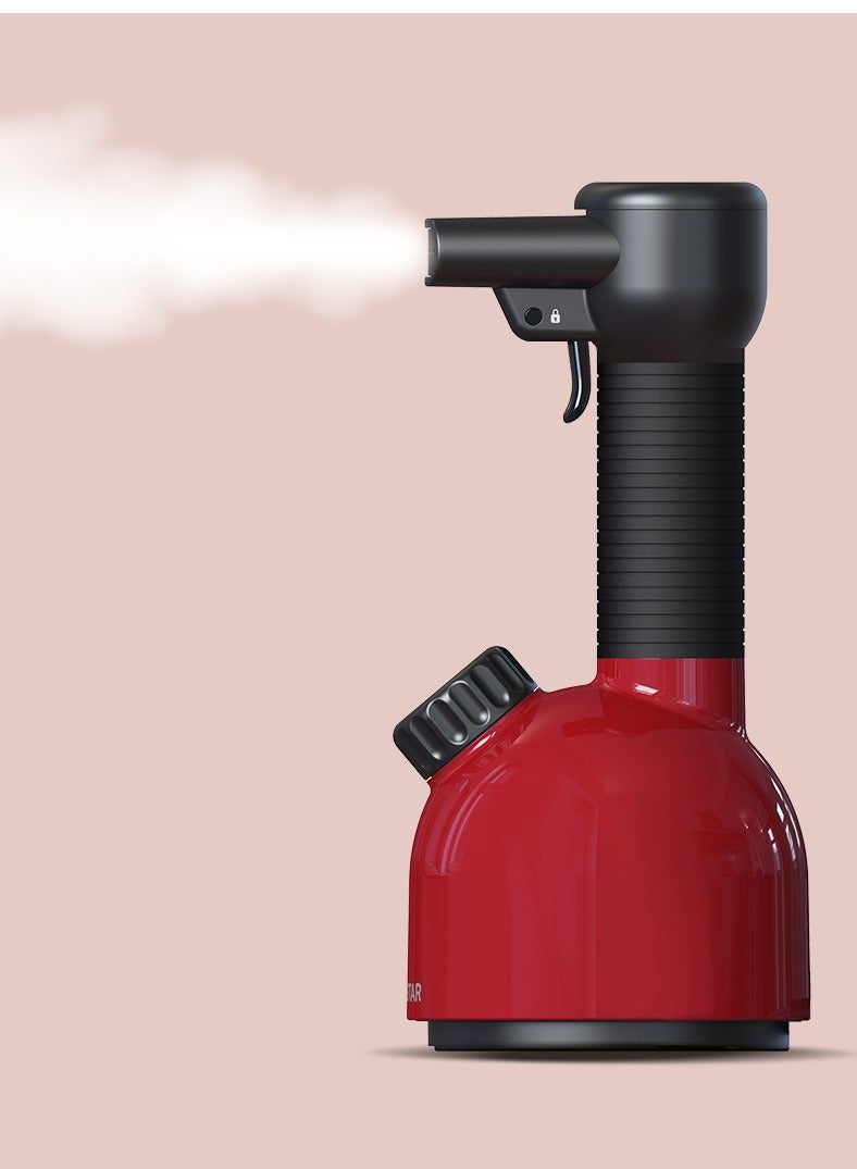 Iggi Intense Red, Hygienic Handheld Steamer, Disinfects All Fabrics And Objects