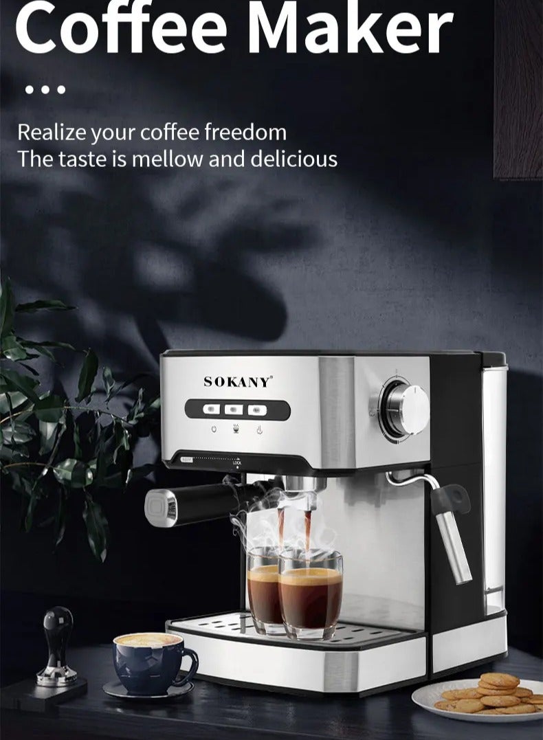 Sokany Coffee Italian Machine 15bar High Quality Espresso Coffee Machine Electric Home Coffee Machine