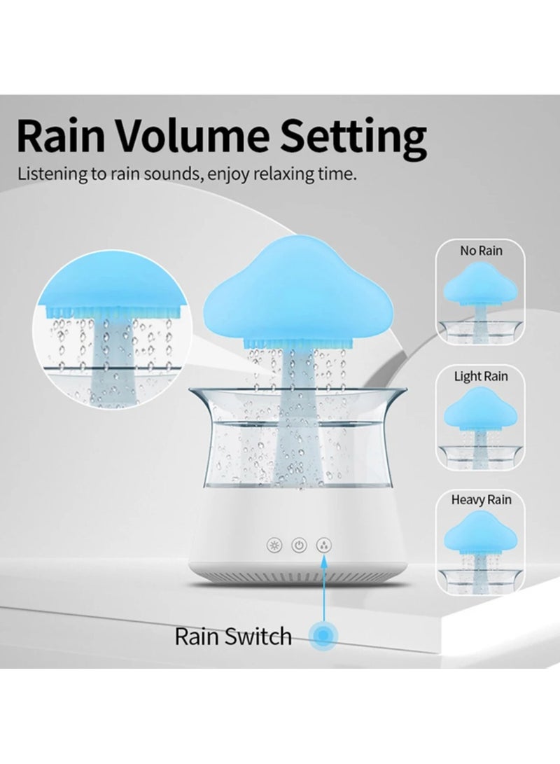 Mushroom Rain Electric Aroma Diffuser Colorful Night Light Mini Aroma Diffuser Relieve Fatigues Home Decor Humidifier for Bedroom Kids Room(450 ML)