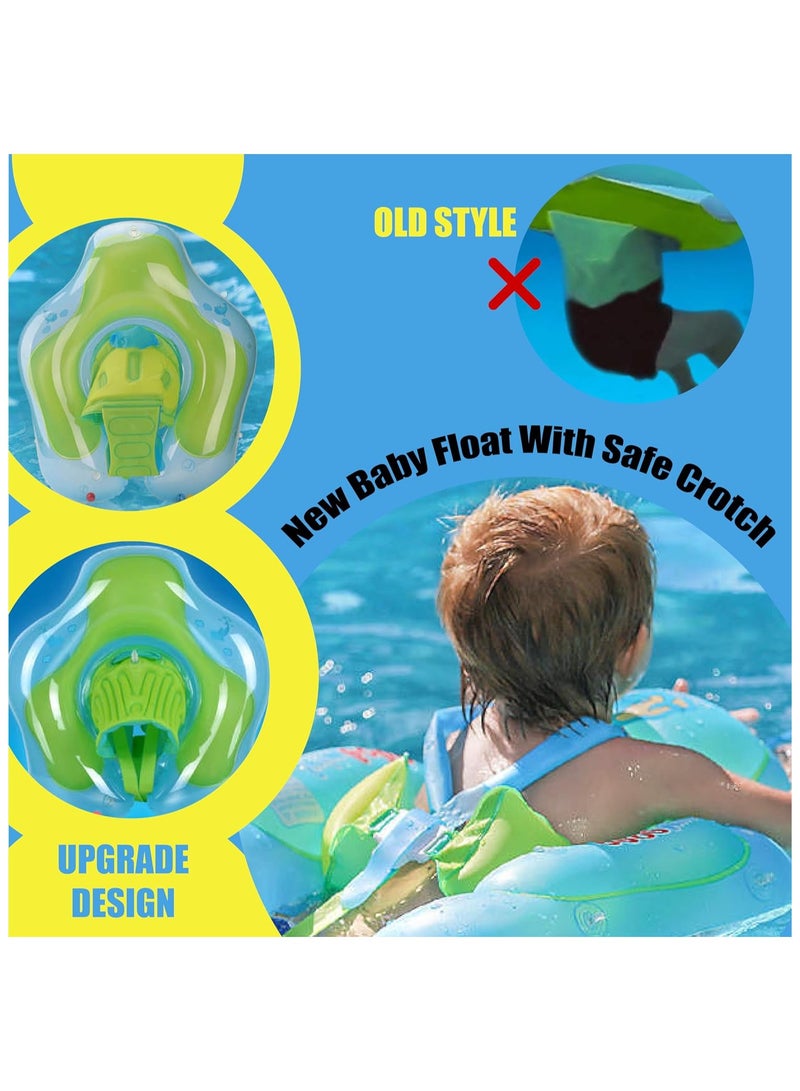 Baby Swimming Float, Baby Swimming Ring, Toddler Swimming Vest, Children Waist Float Ring, Inflatable Baby Float with Canopy, Baby Swimming Ring, Swimming Lap For Toddlers Swim Trainer