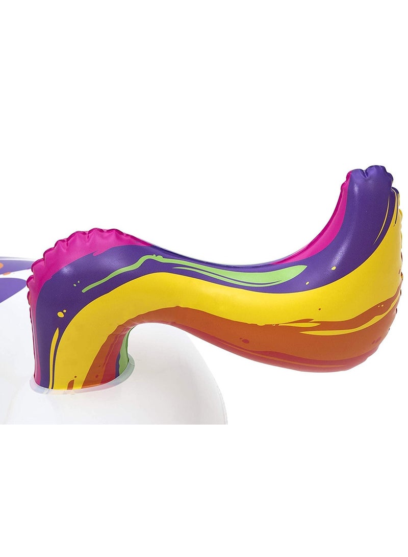 Swim Ring Tube Fantasy Unicorn Rider Pool Float 224 x 164 centimeter