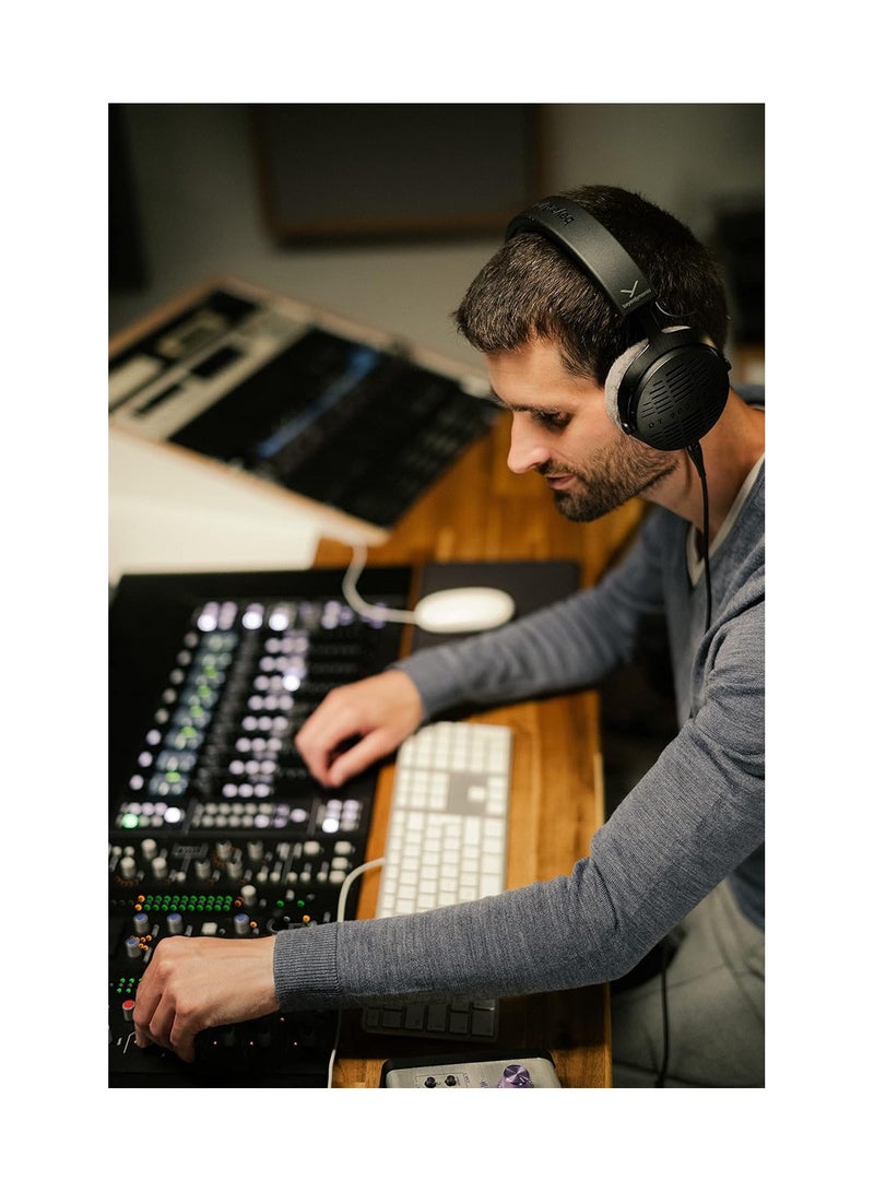 beyerdynamic DT 900 Pro X Open Back Headphones with detachable cable, Space Grey, 729906, dt990 pro, L