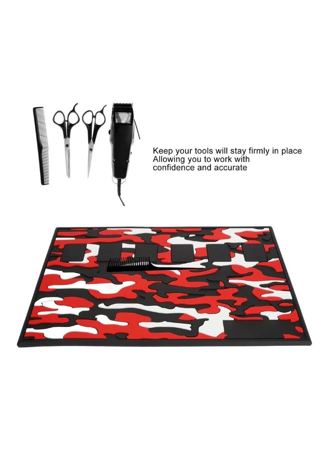 Globalstar Silicone Heat Resistant Styling Mat - Magnetic Organizer for Barber Tools