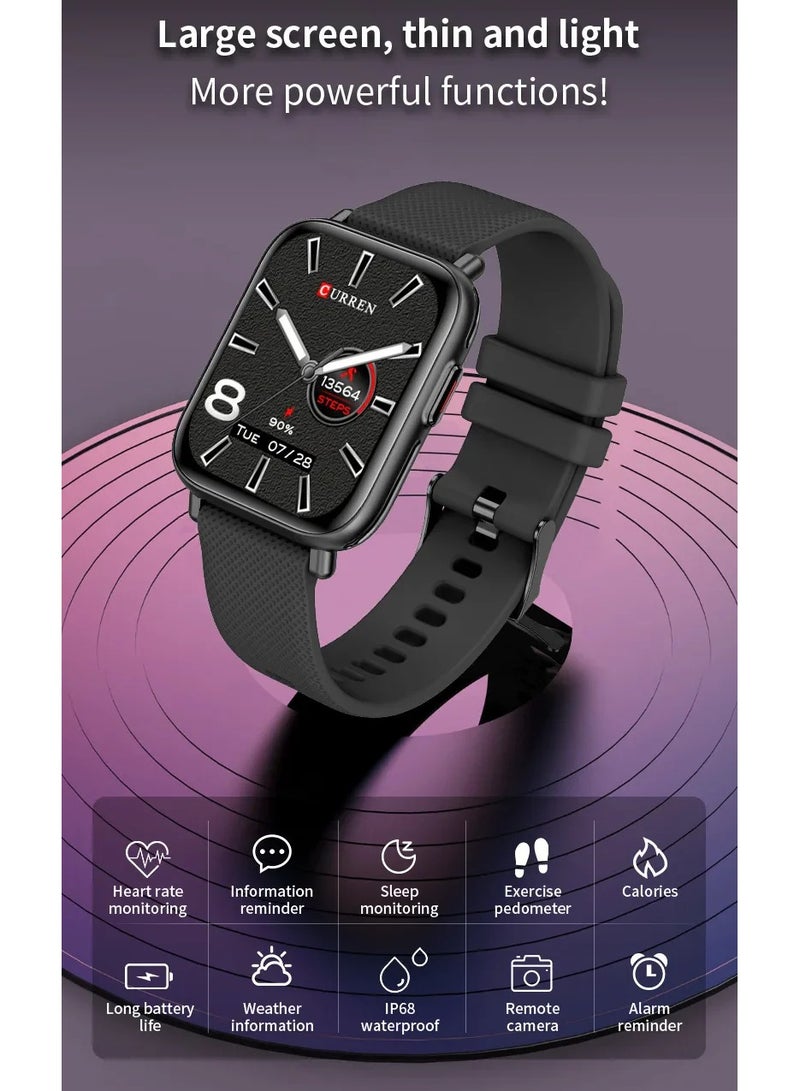 S1 CURREN Fashion Smartwatch Multi-Function Electronic Watch Men's Watch