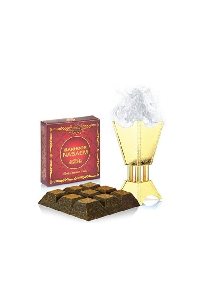 40g Nabeel Perfumes Incense Bakhoor Nasaem Pack of 12 Pcs