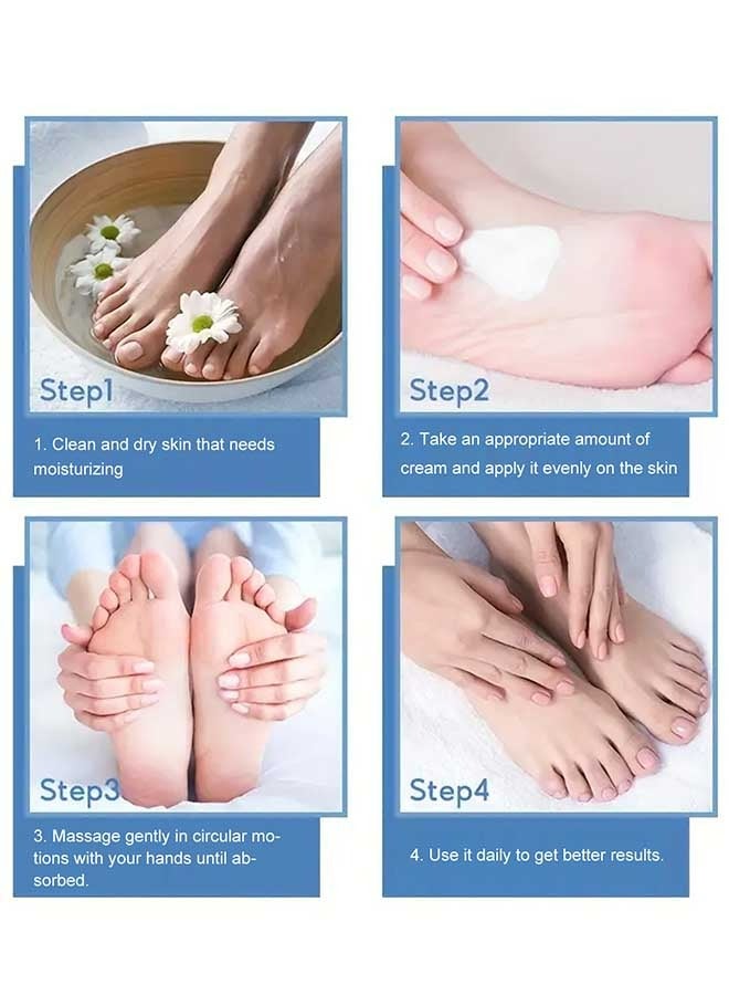 Urea 45% Foot Cream with 2% Plus Salicylic Acid, Foot Cream for Dry Cracked Heels - best Callus Remover For Feet & Hands, Natural Moisturizes Nourishes Softens Dry, Rough, Cracked, Dead Skin