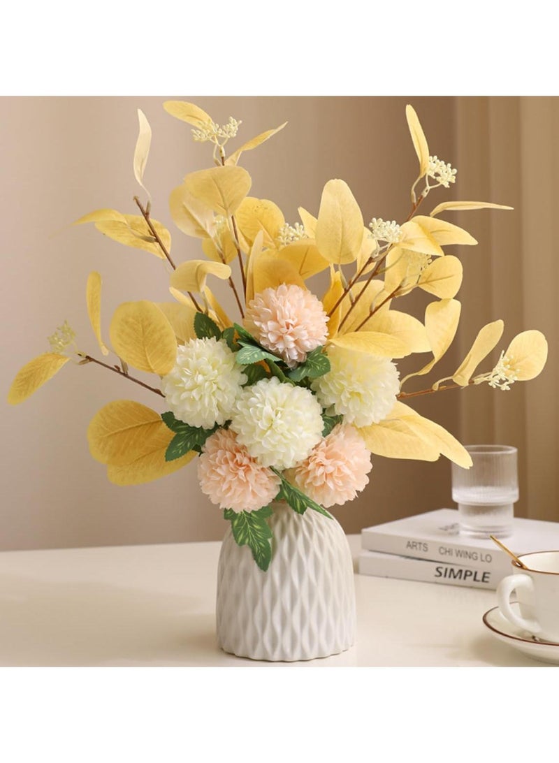 12*15cm Modern Minimalist Living Room Creative Dining Table Coffee Table Home Decoration White Ceramic Vase