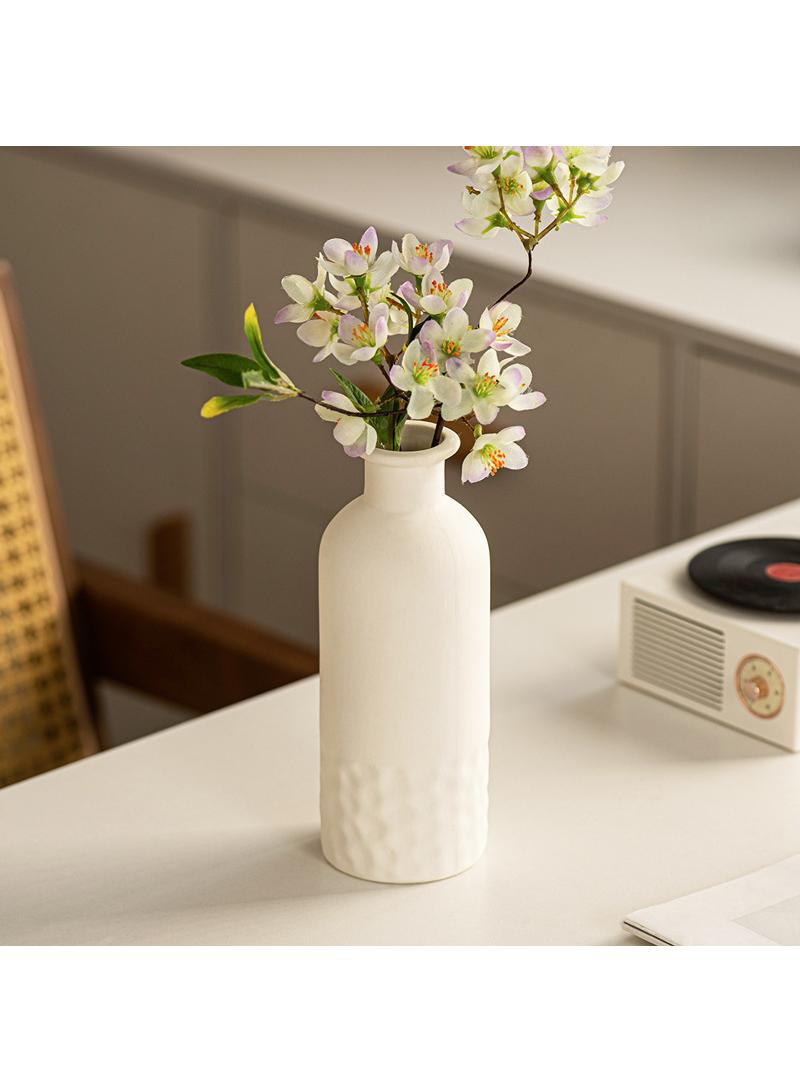 Modern Minimalist Living Room Creative Dining Table Coffee Table Home Decoration White Ceramic Vase