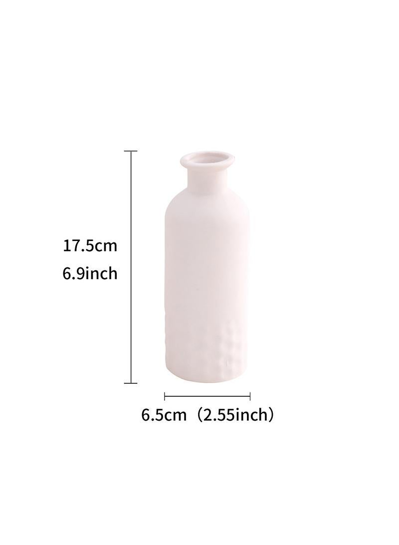 Modern Minimalist Living Room Creative Dining Table Coffee Table Home Decoration White Ceramic Vase