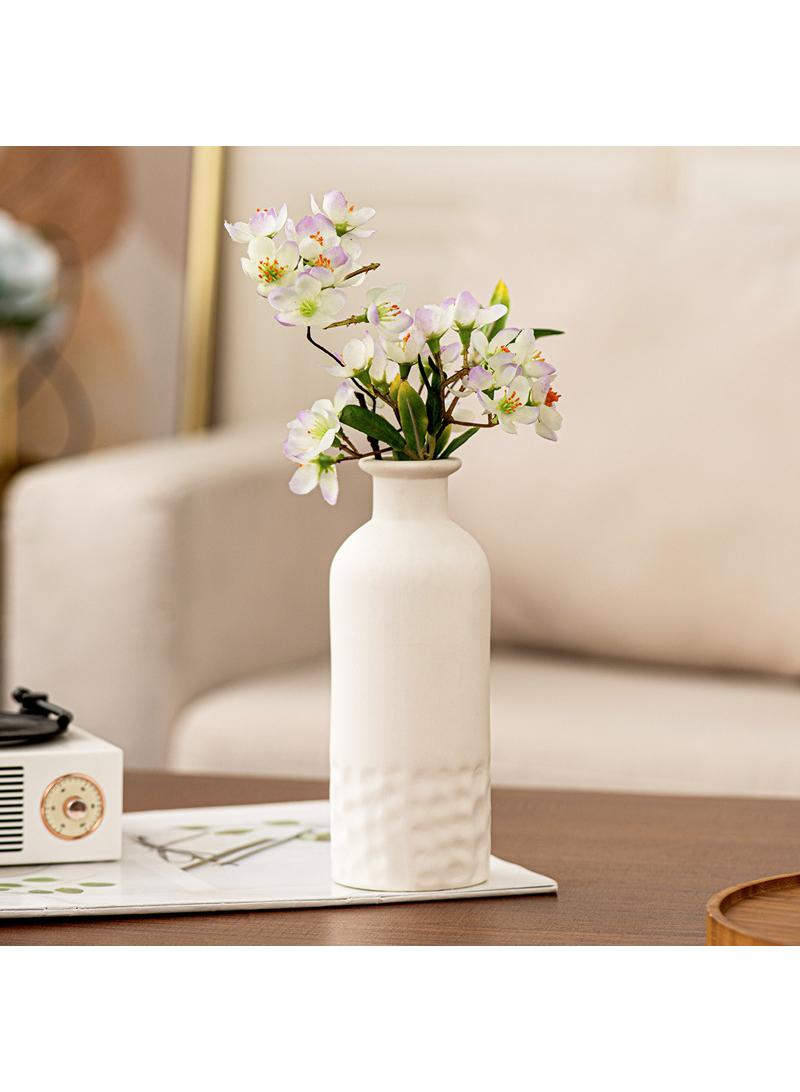 Modern Minimalist Living Room Creative Dining Table Coffee Table Home Decoration White Ceramic Vase