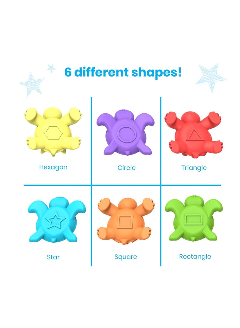 Learning Resources Tactile Turtles Math Activity Set, 36 Colourful Counters With Textures And Sizes, Early Maths And Sorting Toy For Ages 3 Plus, 46 Piece Set