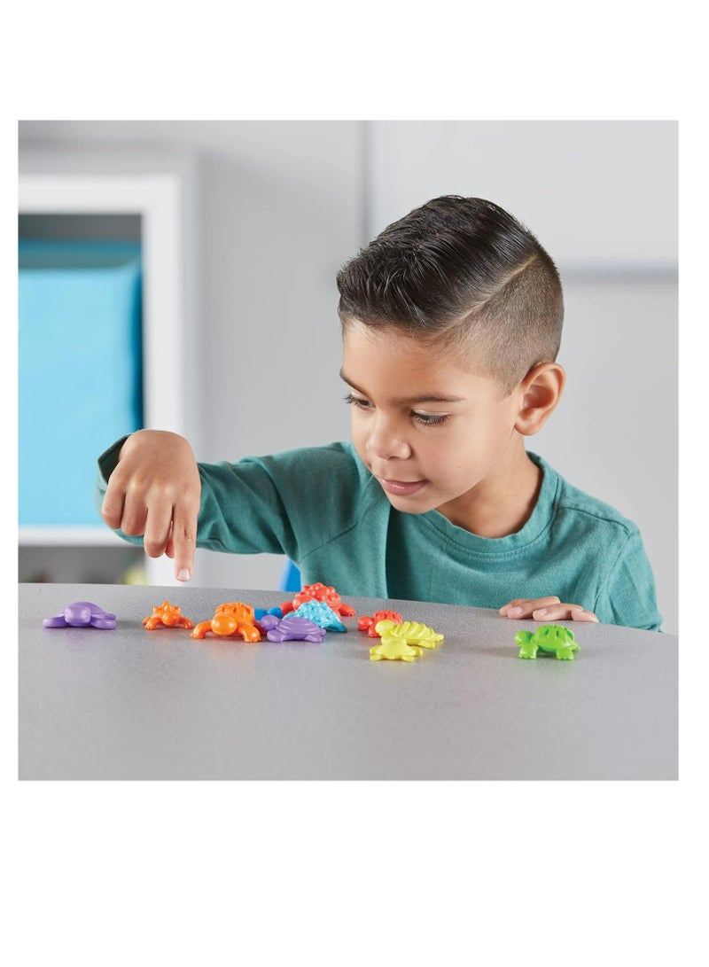 Learning Resources Tactile Turtles Math Activity Set, 36 Colourful Counters With Textures And Sizes, Early Maths And Sorting Toy For Ages 3 Plus, 46 Piece Set
