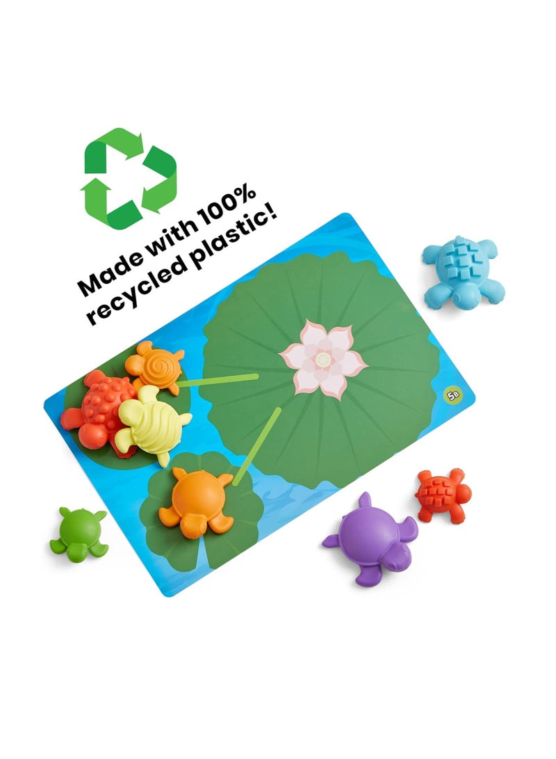 Learning Resources Tactile Turtles Math Activity Set, 36 Colourful Counters With Textures And Sizes, Early Maths And Sorting Toy For Ages 3 Plus, 46 Piece Set