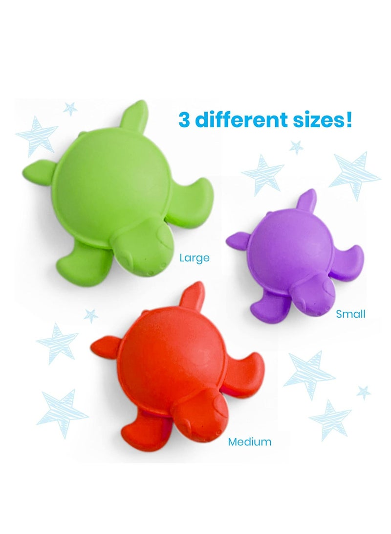 Learning Resources Tactile Turtles Math Activity Set, 36 Colourful Counters With Textures And Sizes, Early Maths And Sorting Toy For Ages 3 Plus, 46 Piece Set