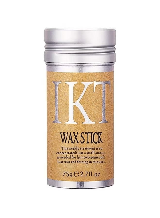 Hair Wax Stick Strong and Long Lasting Hold Non Greasy Styling Wax for Flyaways Edge Frizz Hair Suitable for Unisex, 75g / 2.7fl.oz