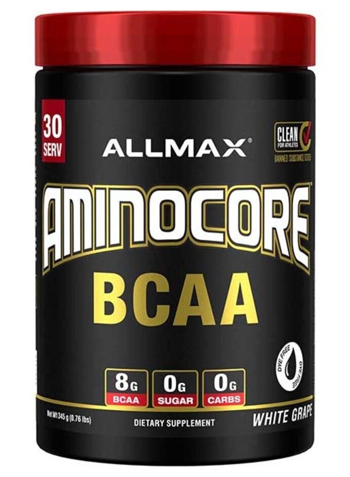 ALLMAX Aminocore BCAA 315g White Grape Flavor 30 Serving