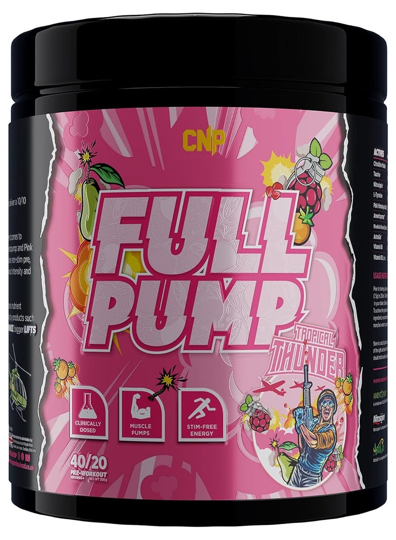 CNP Full Pump Pre-workout 300g Tropical Thunder Flavor