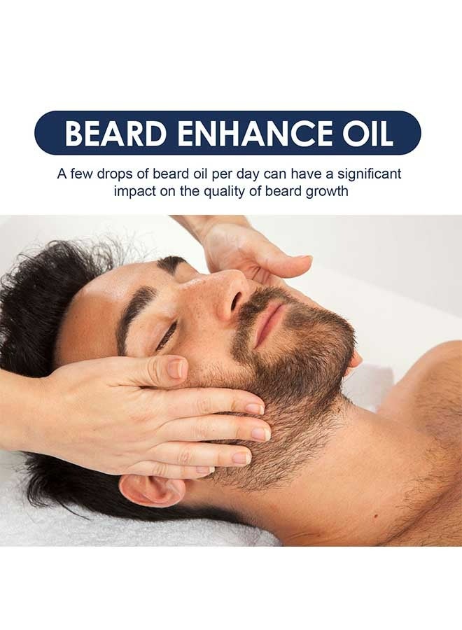 Beard Enhance Oil, for Beard More Full and Thick, Beard Growth Care Serum of Plant Extraction, Pure Natural Promote Beard and Hair Growth 30ml