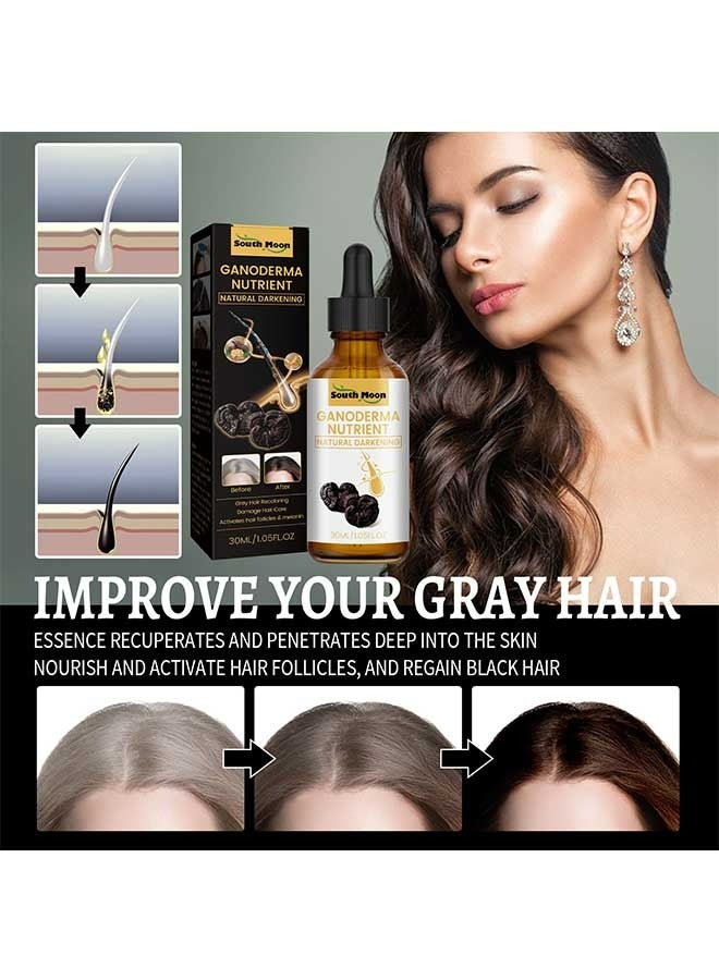 Ganoderma Nutrient Essence 30ml,Has The Effect Of Supplementing Hair Follicles, Repairing Hair Damage, Activating Hair Follicles And Melanin, And Obtaining Shiny Black Hair