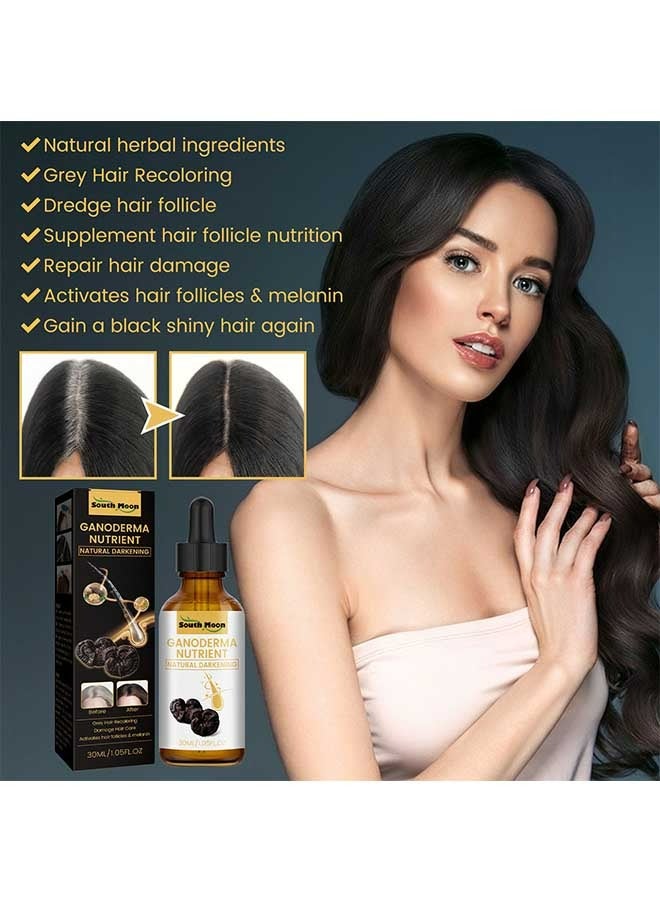 Ganoderma Nutrient Essence 30ml,Has The Effect Of Supplementing Hair Follicles, Repairing Hair Damage, Activating Hair Follicles And Melanin, And Obtaining Shiny Black Hair