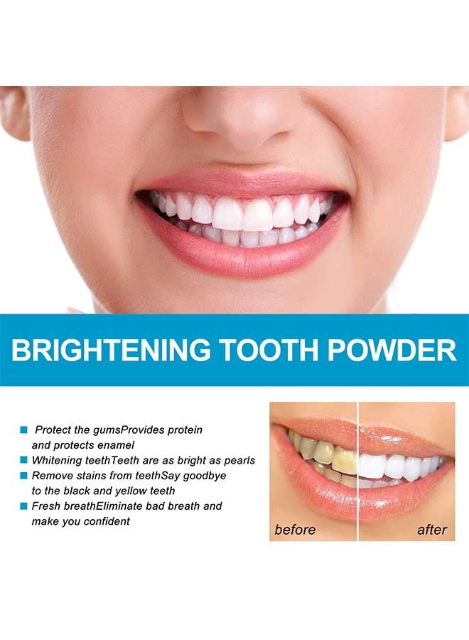 Baking Soda Brightening Tooth Powder 50g, Intensive Stain Remover Oral Care Tooth Powder, Tooth Whitening Powder, Effectively Removes Tooth Stains and Freshen Breath for Sensitive Teeth