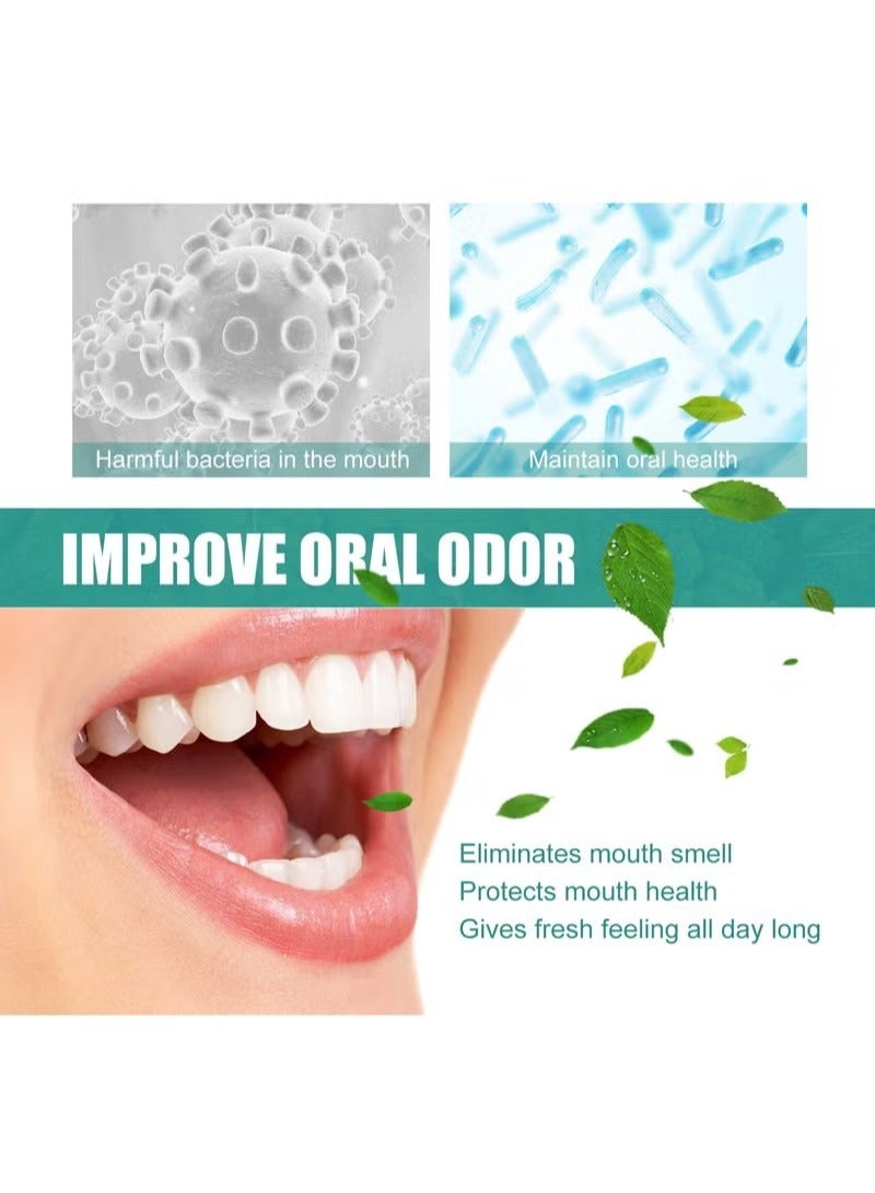 Fresh Breath Oral Care Essence, Bad Breath Treatment for Adults, Dry and Bad Mouth Smell Removing Drops, Eliminates Mouth Odor Essence, Easy to Carry and Handy Fresh Breath Oil-Serum, 30ml