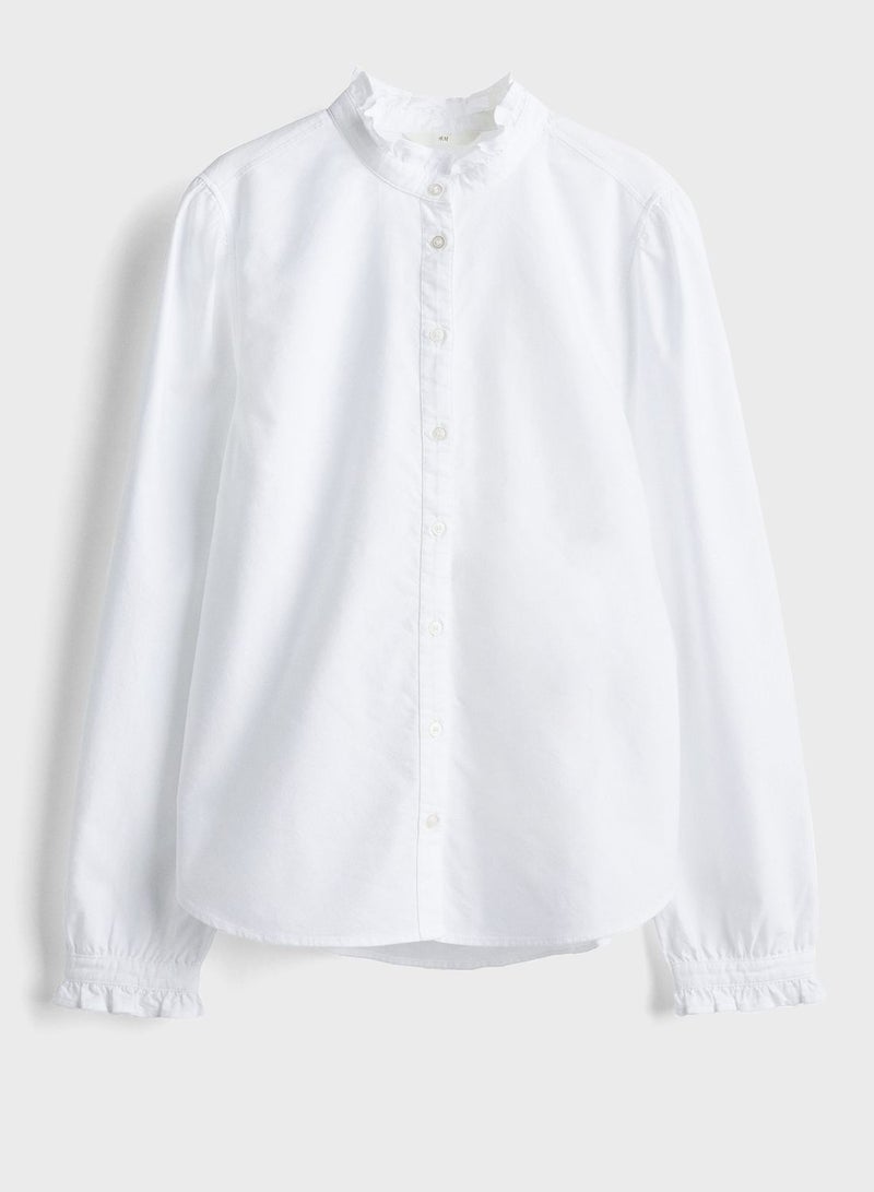 Frill Trimmed Top