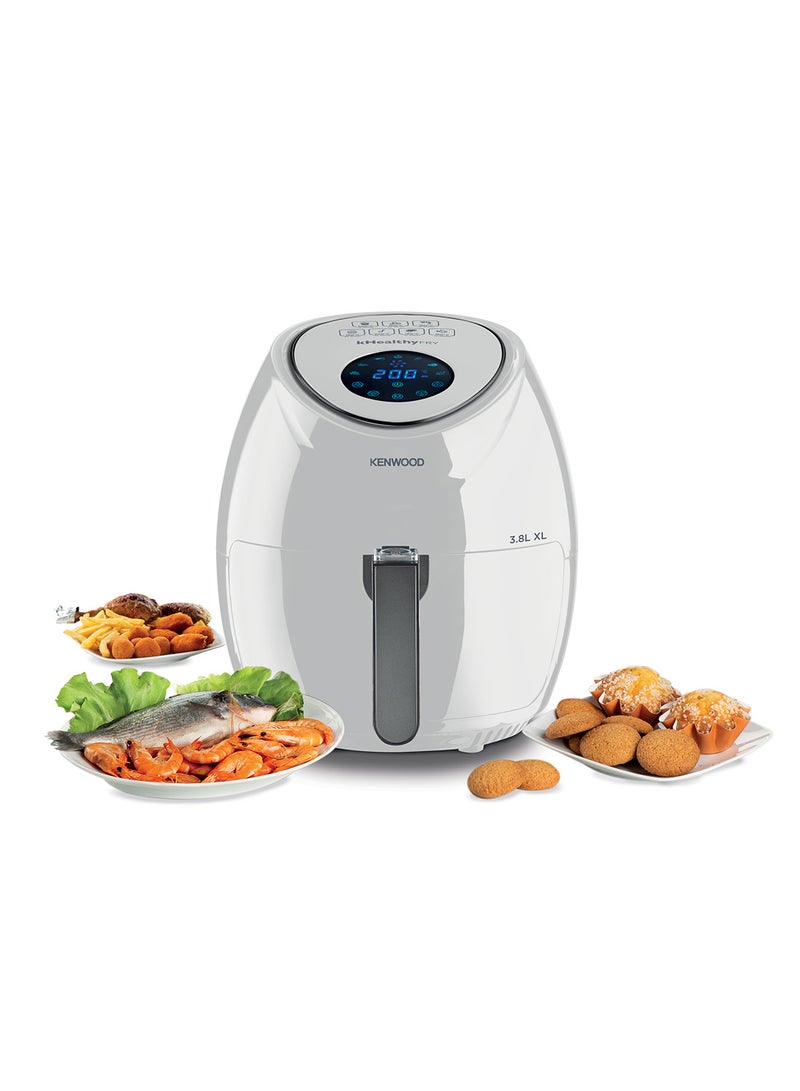 Digital Air Fryer XL 3.8L 1.7Kg With Rapid Hot Air Circulation For Frying, Grilling, Broiling, Roasting, Baking And Toasting 3.8 L 1500 W HFP30.000WH White
