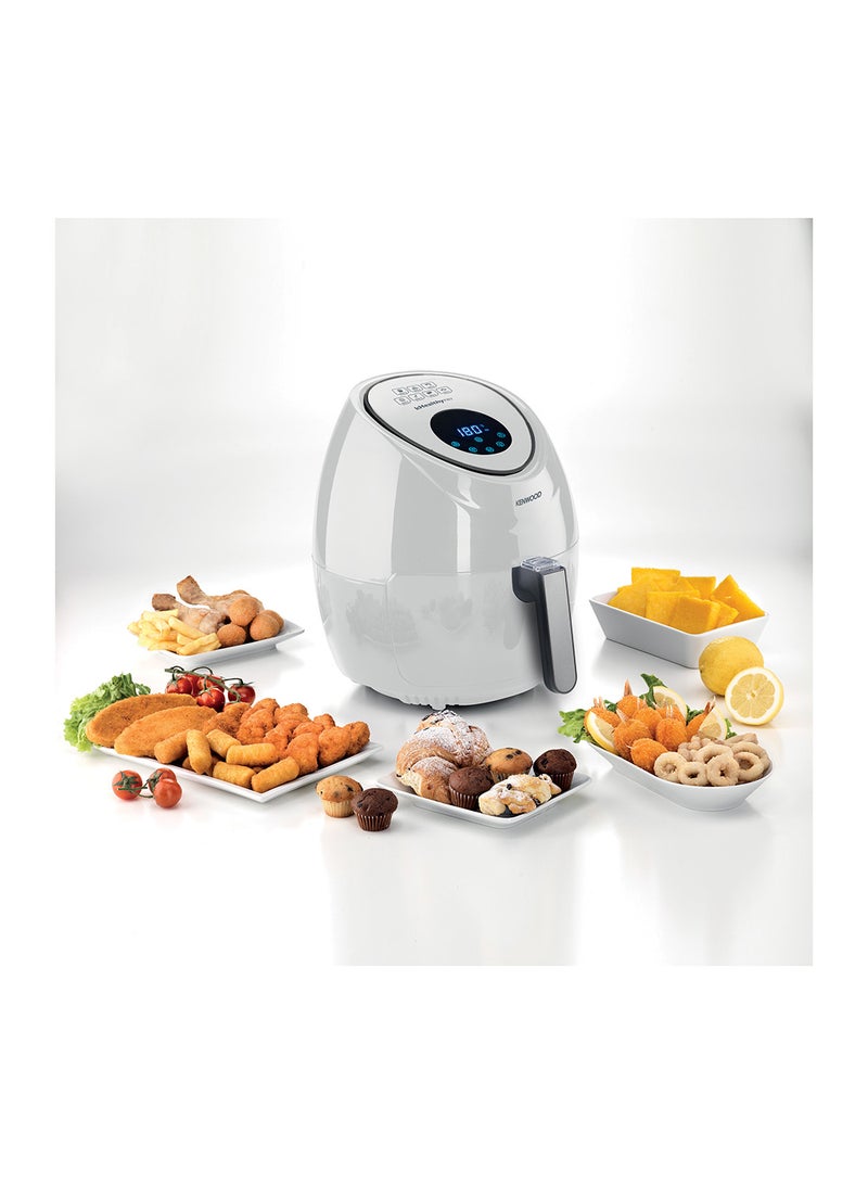 Digital Air Fryer XL 3.8L 1.7Kg With Rapid Hot Air Circulation For Frying, Grilling, Broiling, Roasting, Baking And Toasting 3.8 L 1500 W HFP30.000WH White