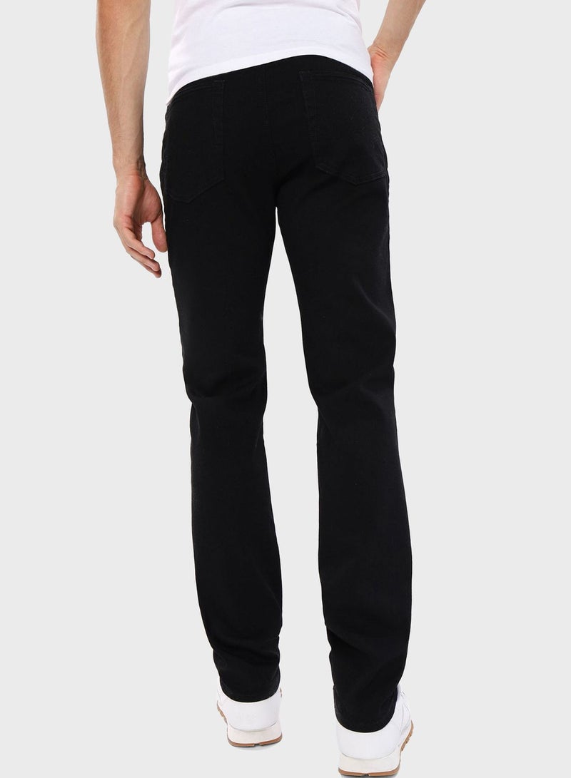 Slim Fit Rinse Wash Jeans